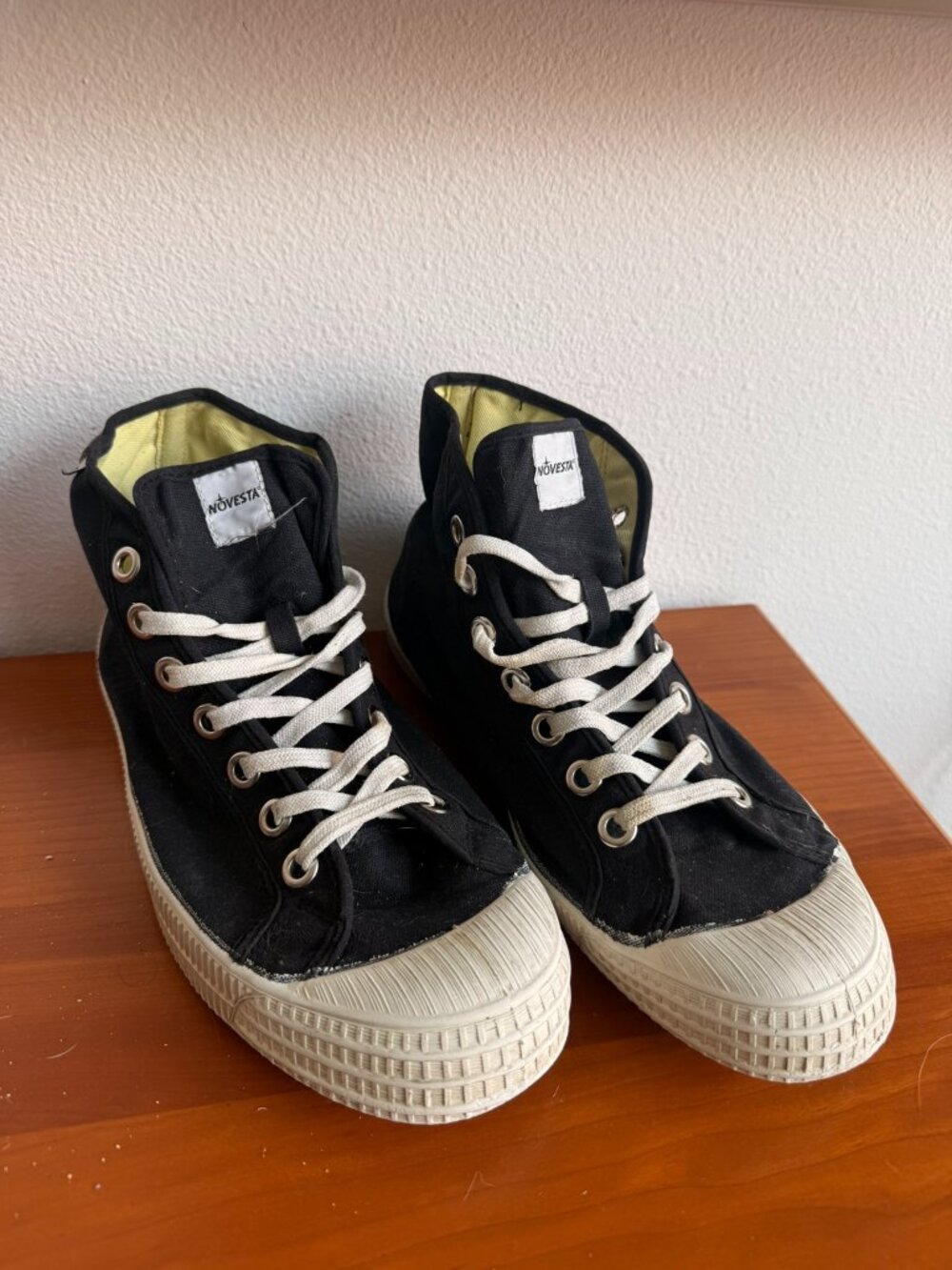 Novesta Star Dribble Black High-top Canvas Sneakers